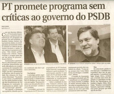 Jornal de Jundiaí - 09/05/2008