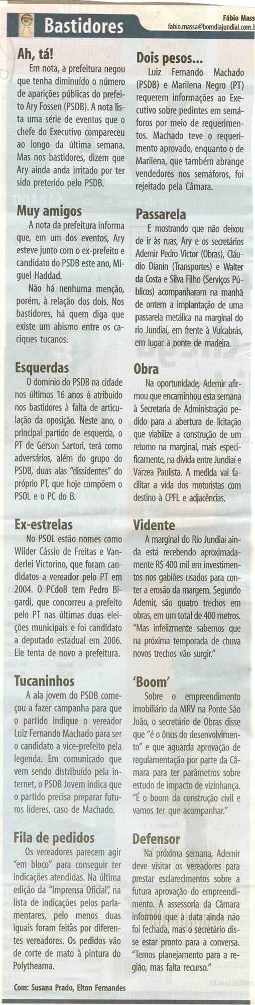 Bom Dia Jundiaí - 10/05/2008