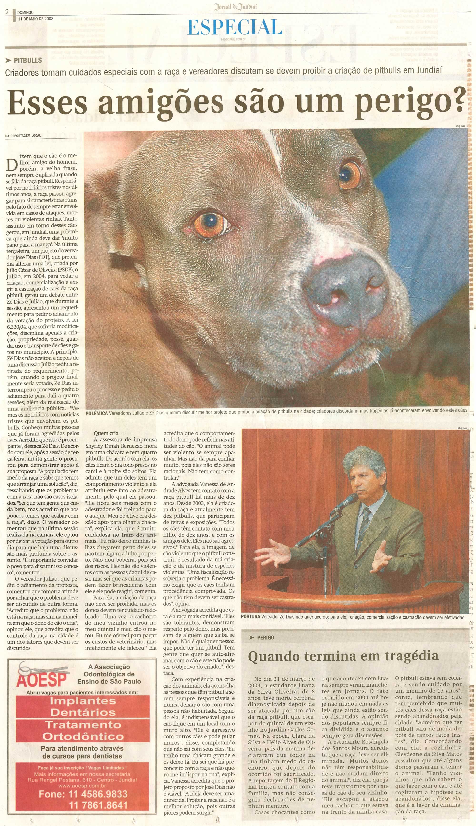 Jornal de Jundiaí - 11/05/2008
