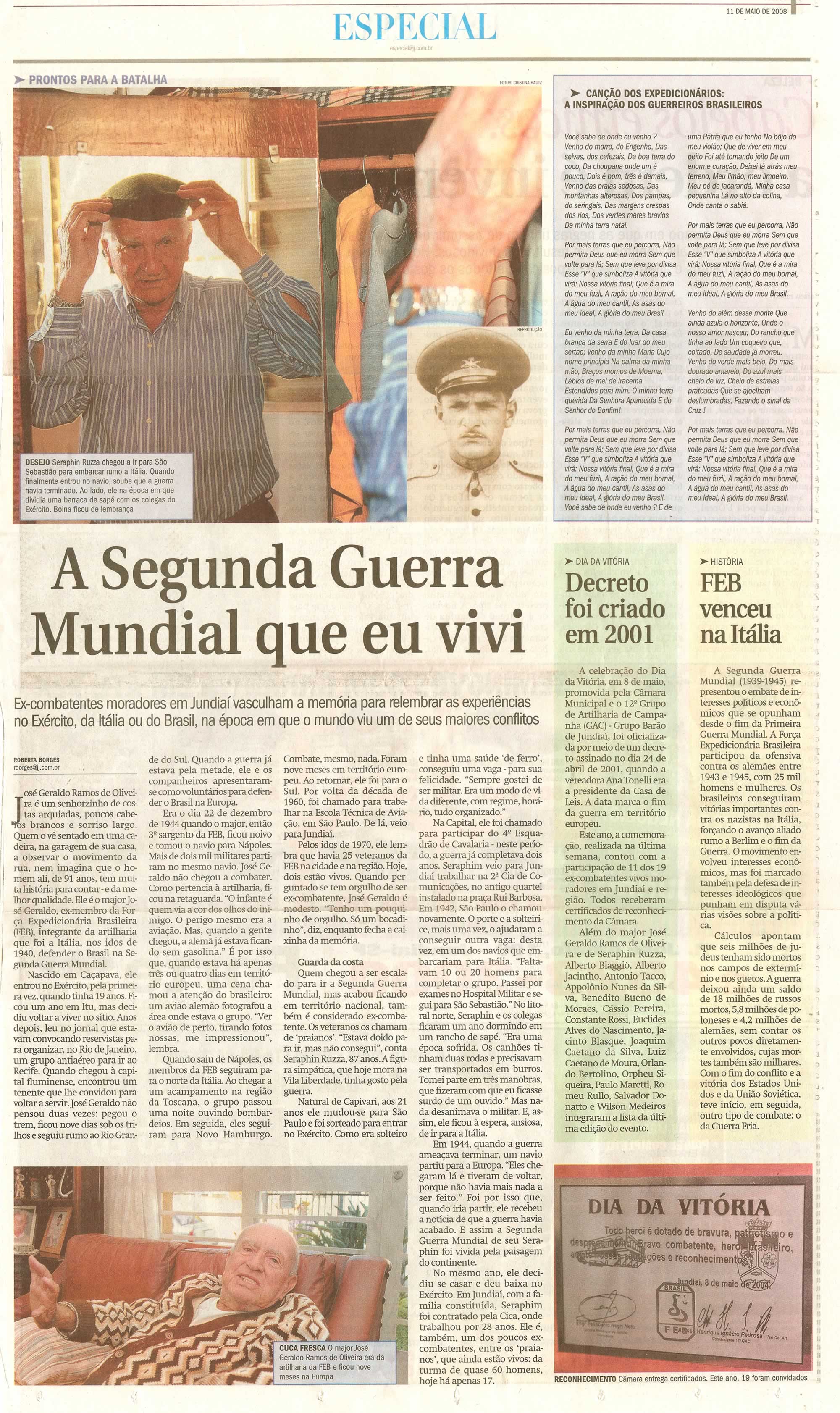 Jornal de Jundiaí - 11/05/2008