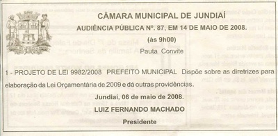 Bom Dia Jundiaí - 10/05/2008