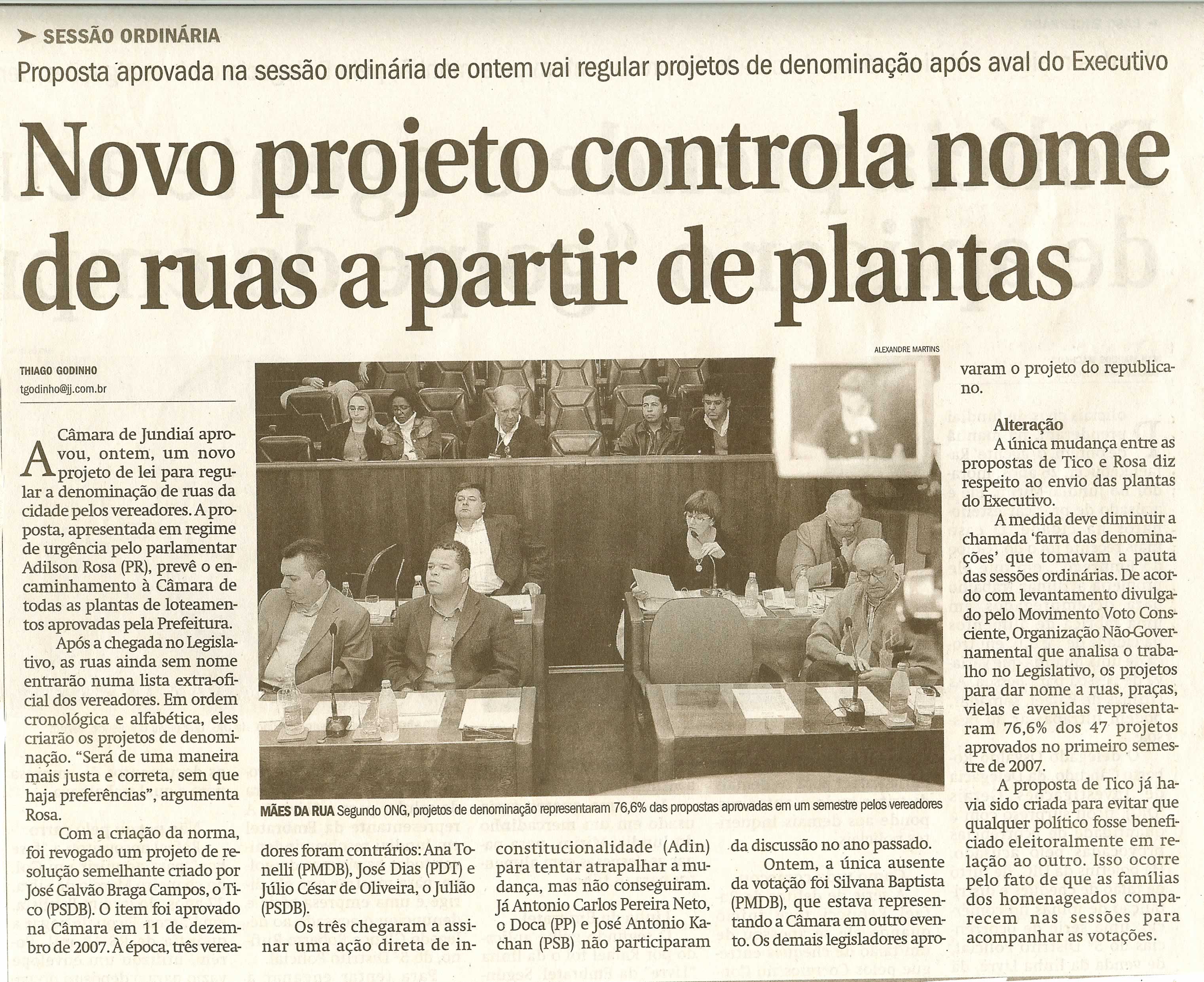 Jornal de Jundiaí - 14/05/2008