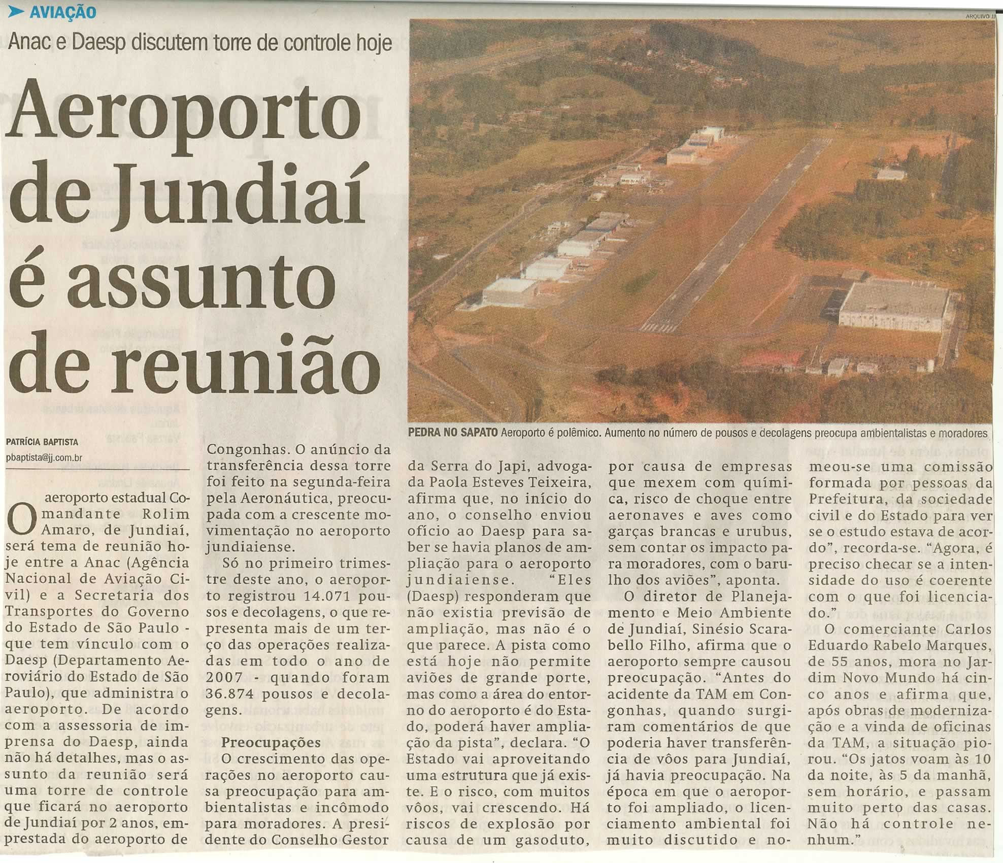 Jornal de Jundiaí - 15/05/2008