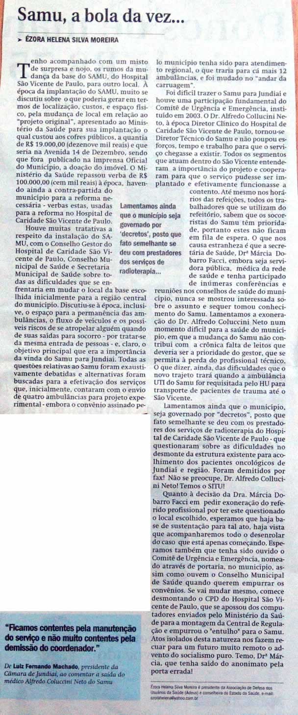 Jornal de Jundiaí - 16/05/2008