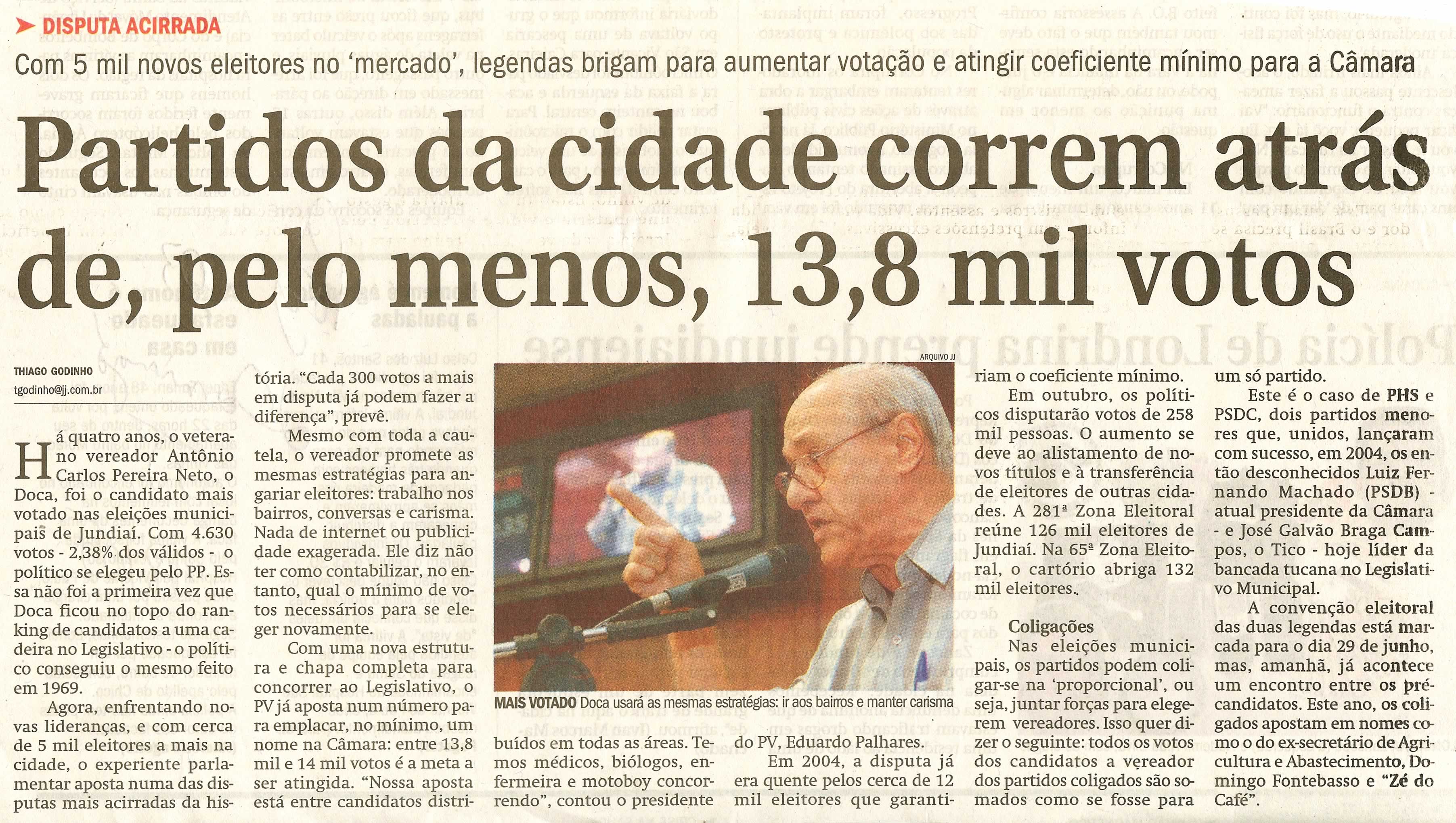 Jornal de Jundiaí - 18/05/2008