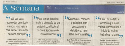 Jornal da Cidade - 18/05/2008