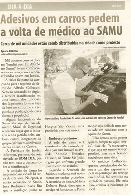 Bom Dia Jundiaí - 17/05/2008