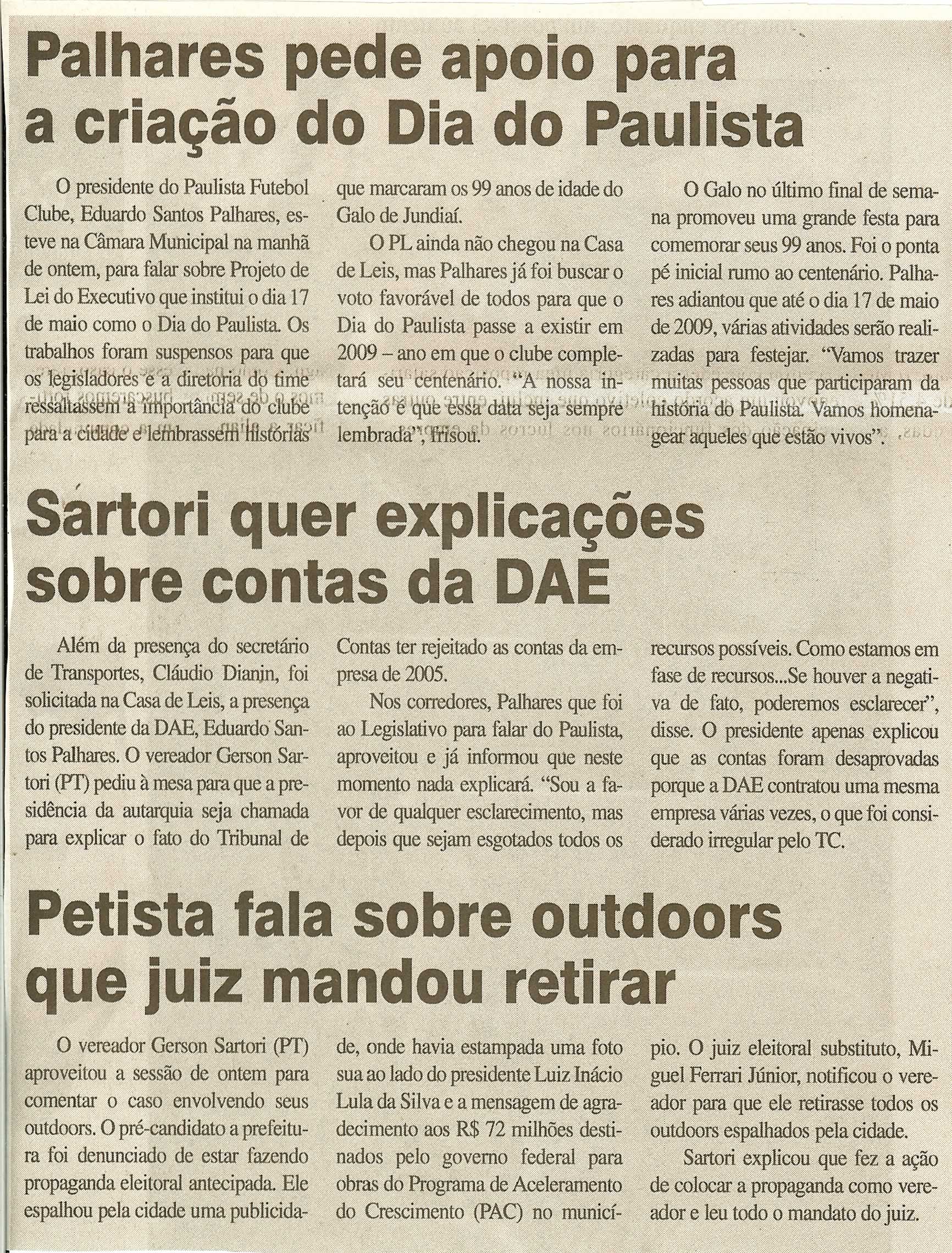Jornal da Cidade - 21/05/2008