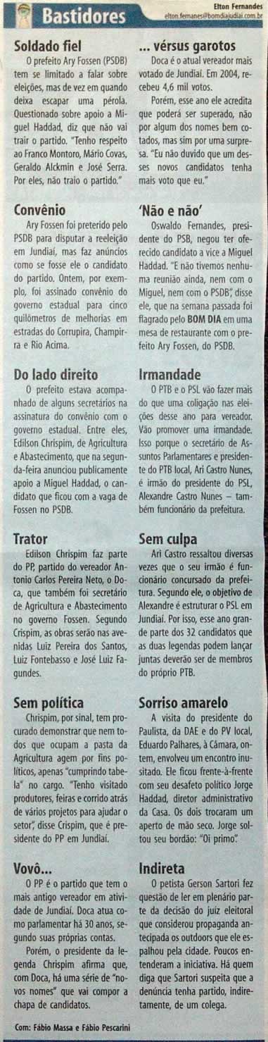 Bom Dia Jundiaí - 21/05/2008