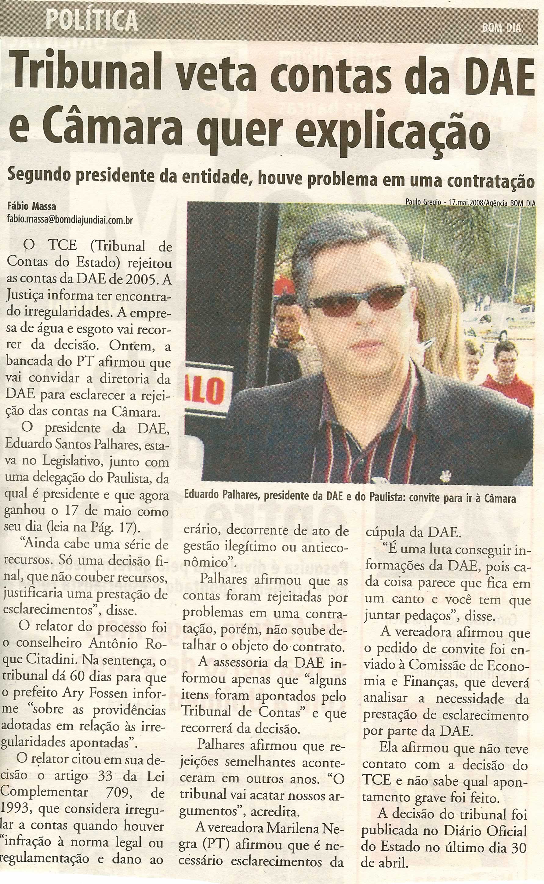 Bom Dia Jundiaí - 21/05/2008