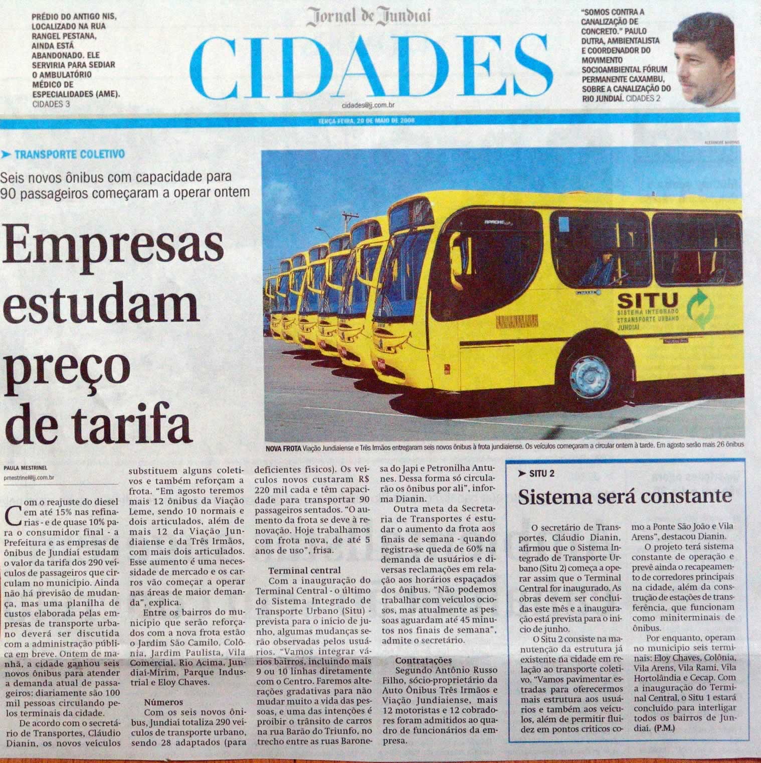 Jornal de Jundiaí - 20/05/2008