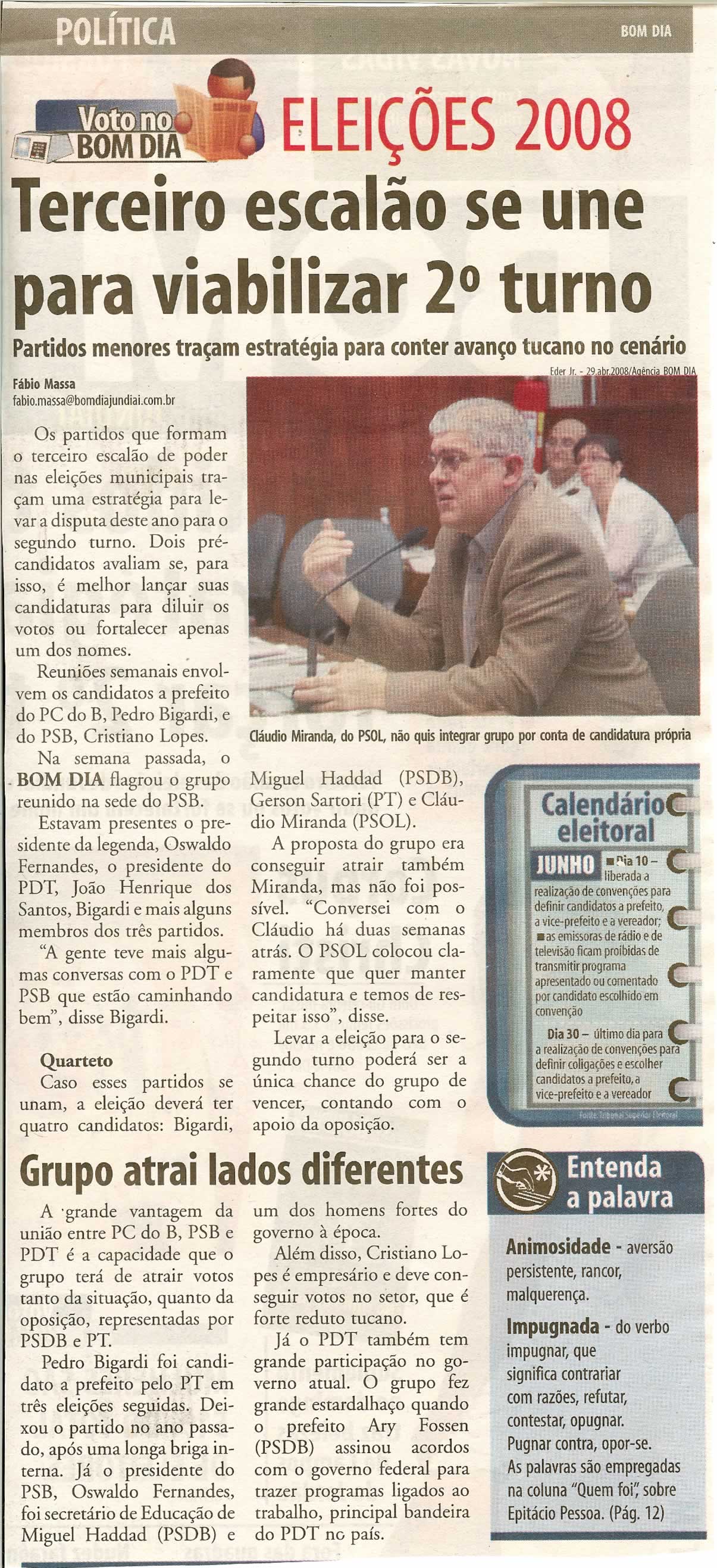 Bom Dia Jundiaí - 23/05/2008