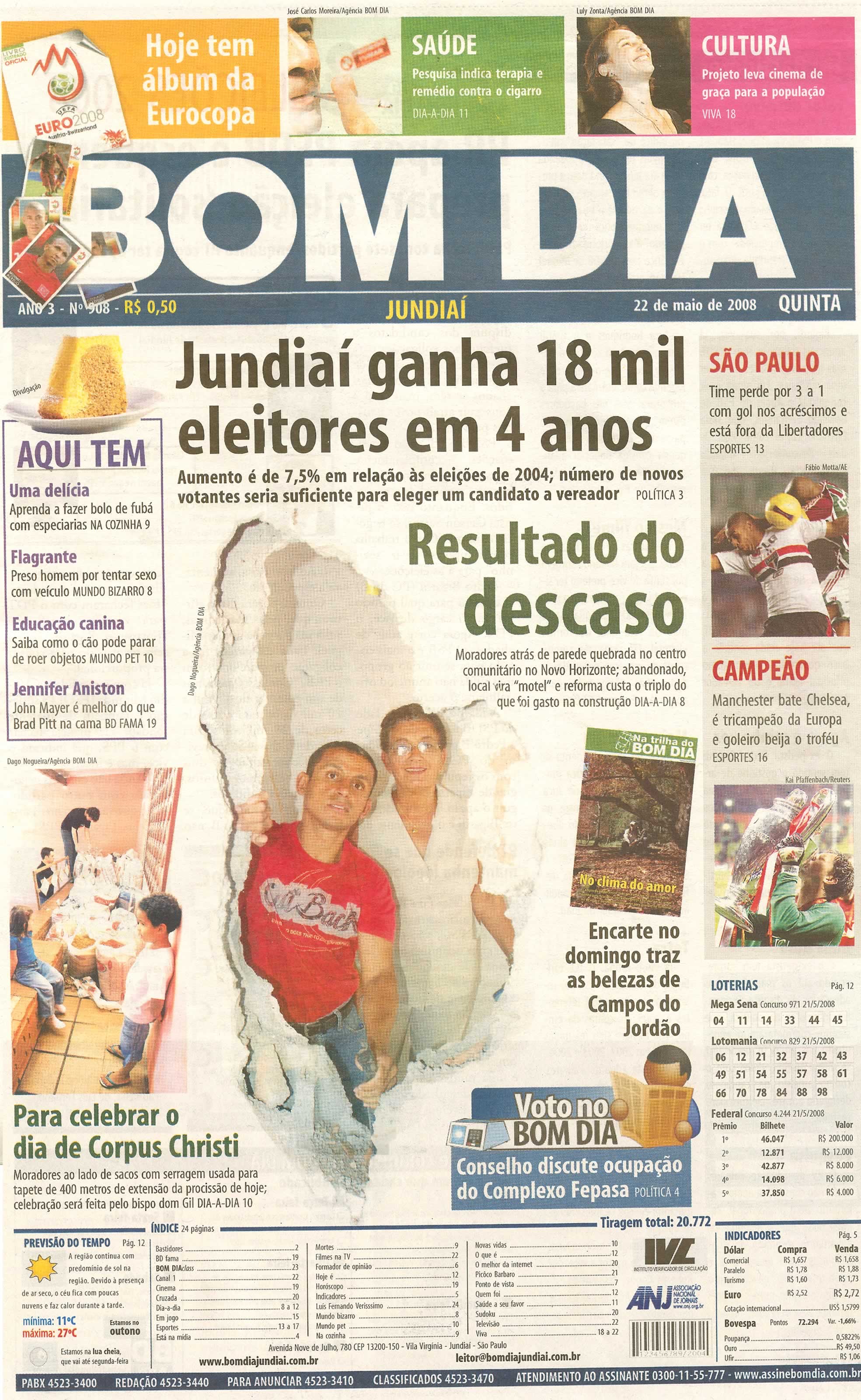 Bom Dia Jundiaí - 22/05/2008