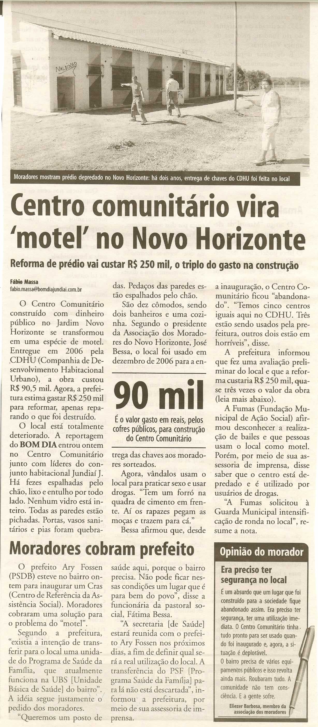Bom Dia Jundiaí - 22/05/2008