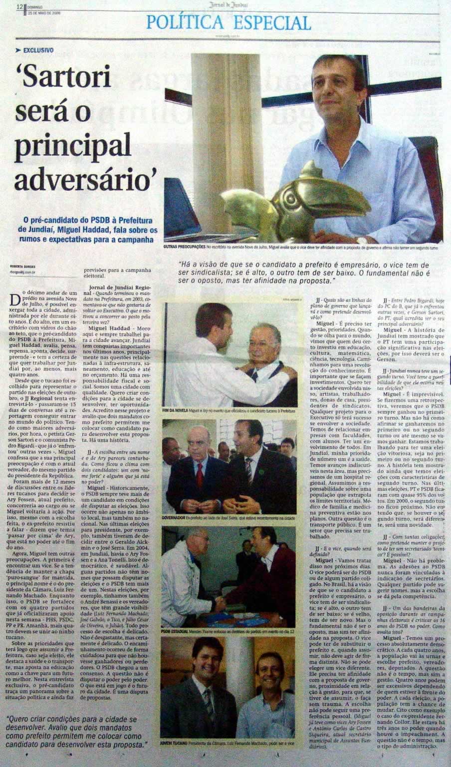 Jornal de Jundiaí - 25/05/2008