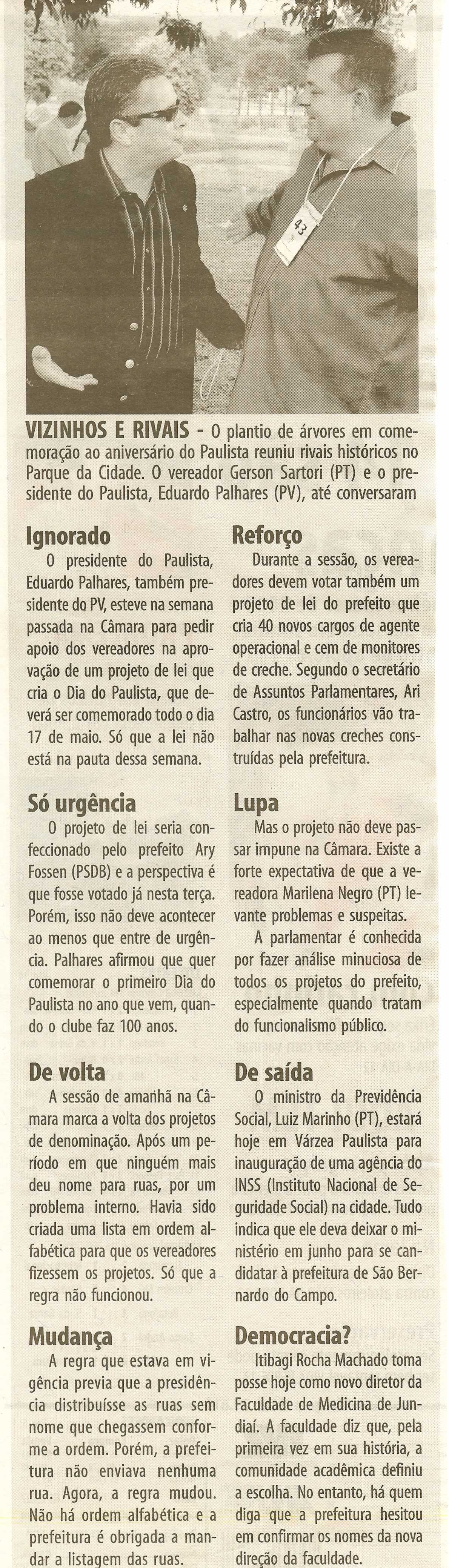 Bom Dia Jundiaí - 26/05/2008