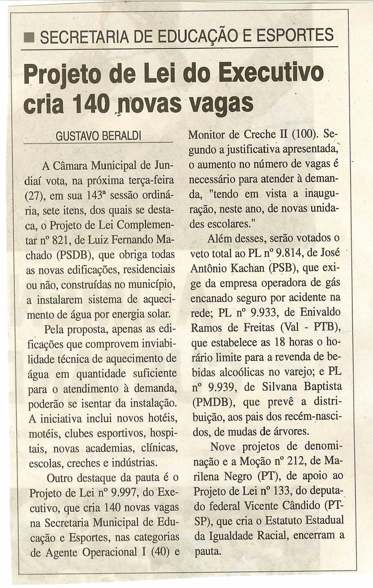 Jornal da Cidade - 23/05/2008