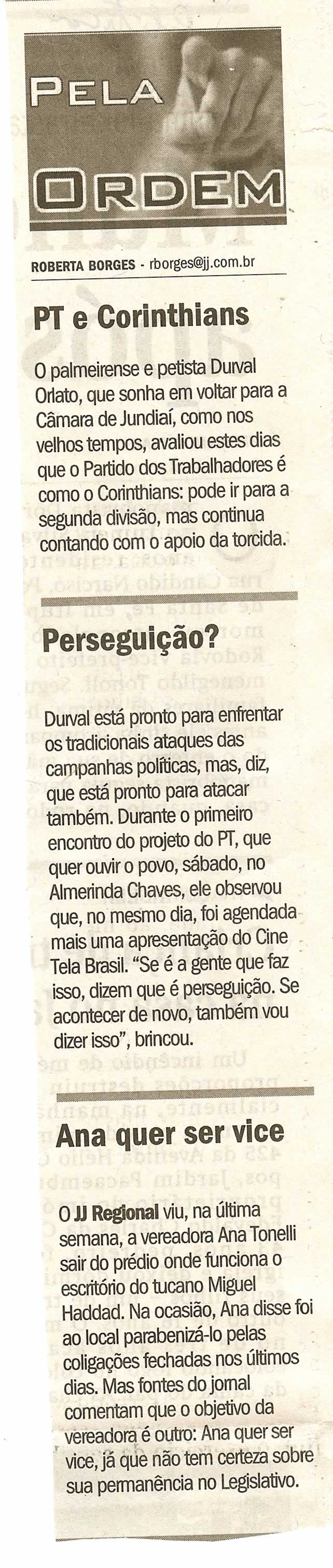 Jornal de Jundiaí - 26/05/2008