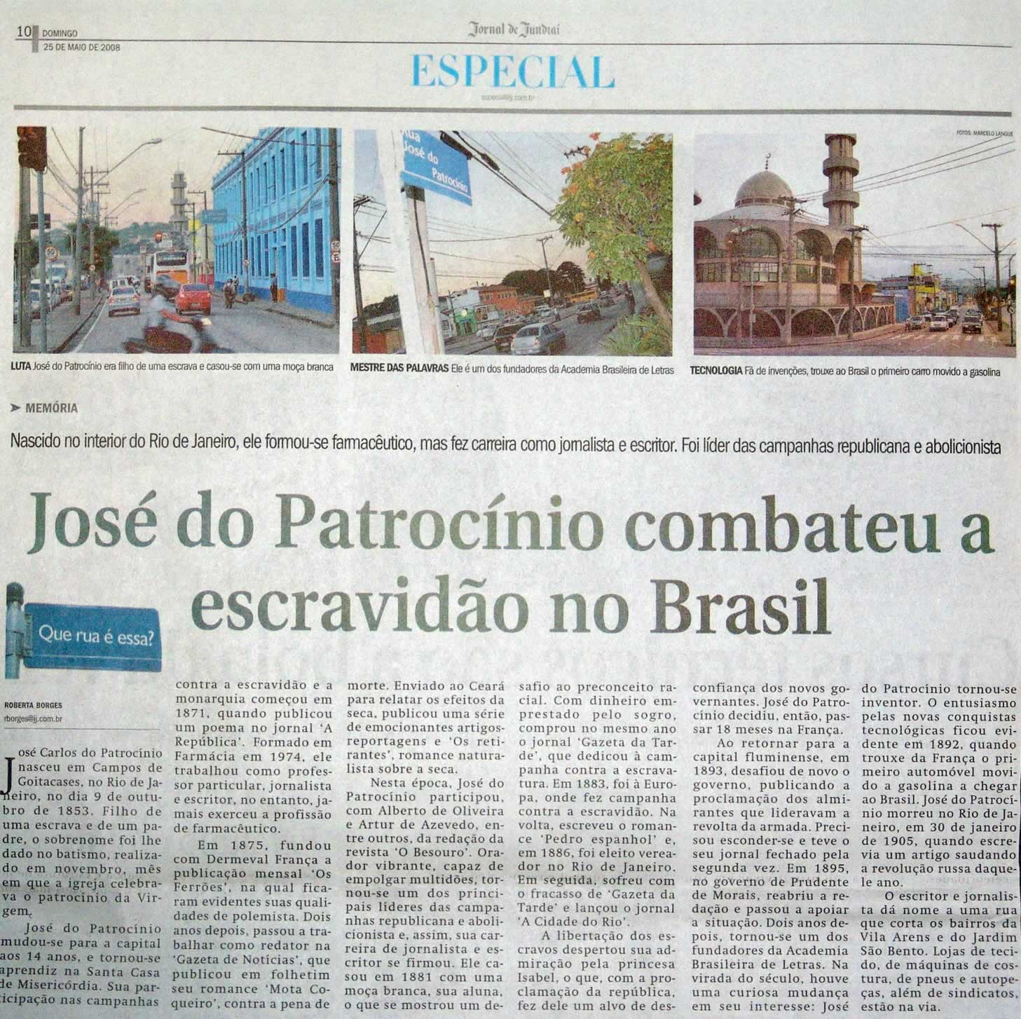 Jornal de Jundiaí - 25/05/2008