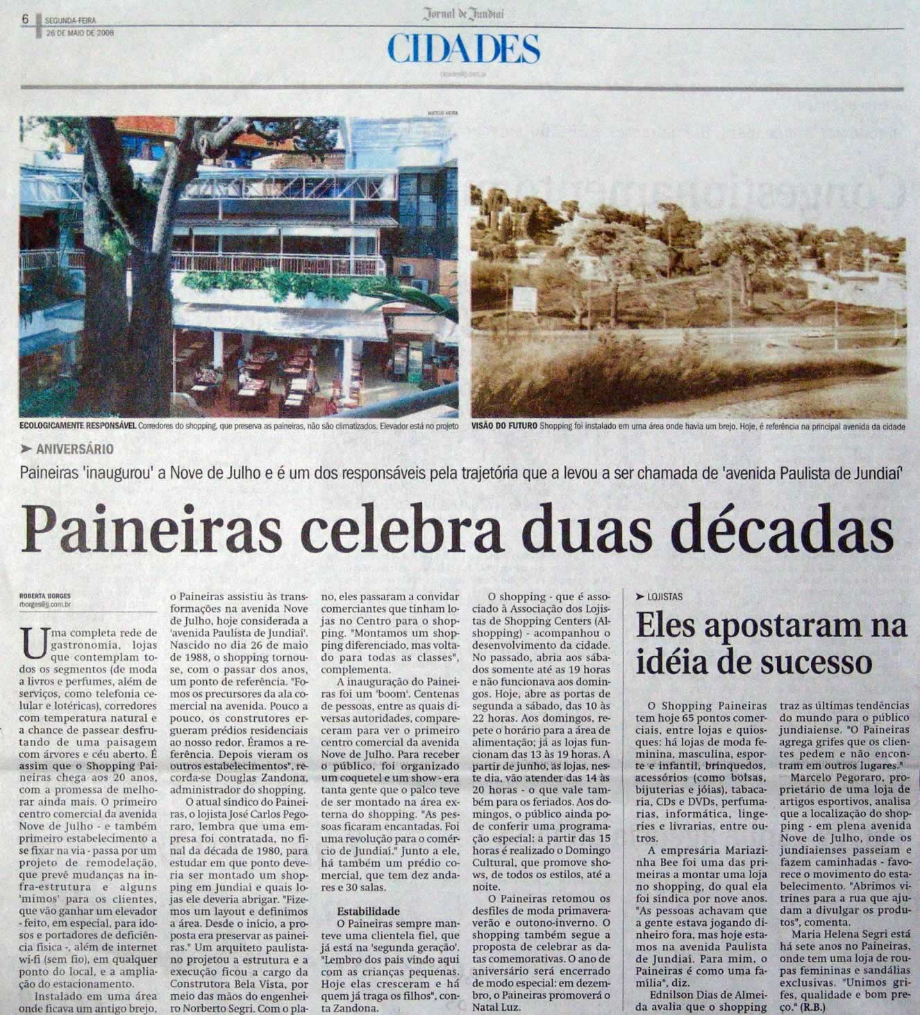 Jornal de Jundiaí - 26/05/2008