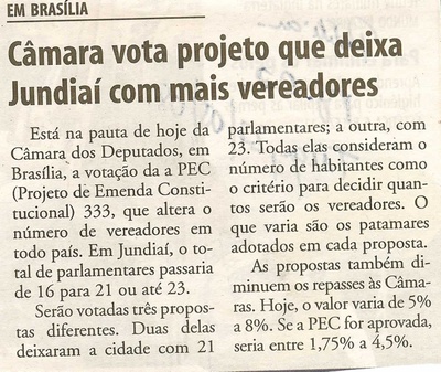 Bom Dia Jundiaí - 27/05/2008