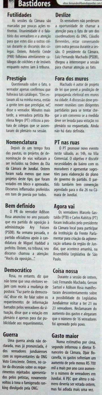 Bom Dia Jundiaí - 28/05/2008