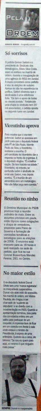 Jornal de Jundiaí - 27/05/2008