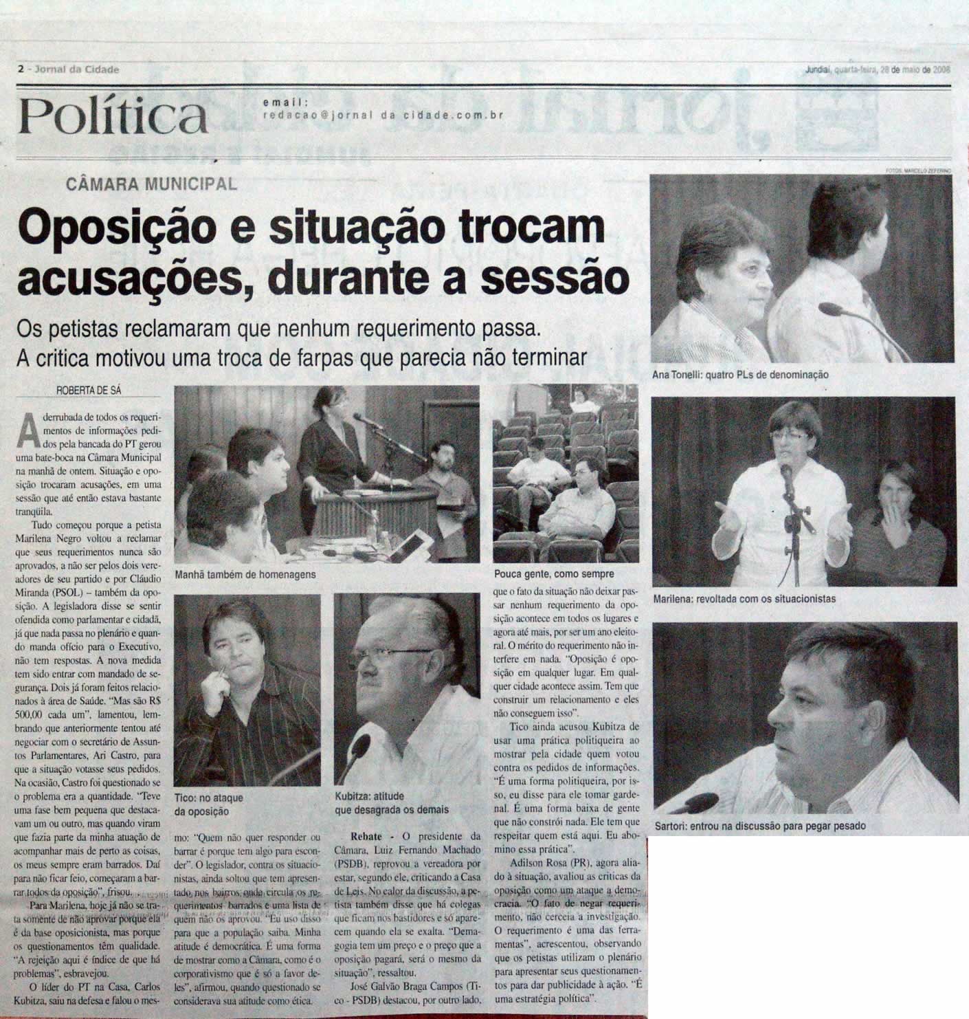 Jornal da Cidade - 28/05/2008