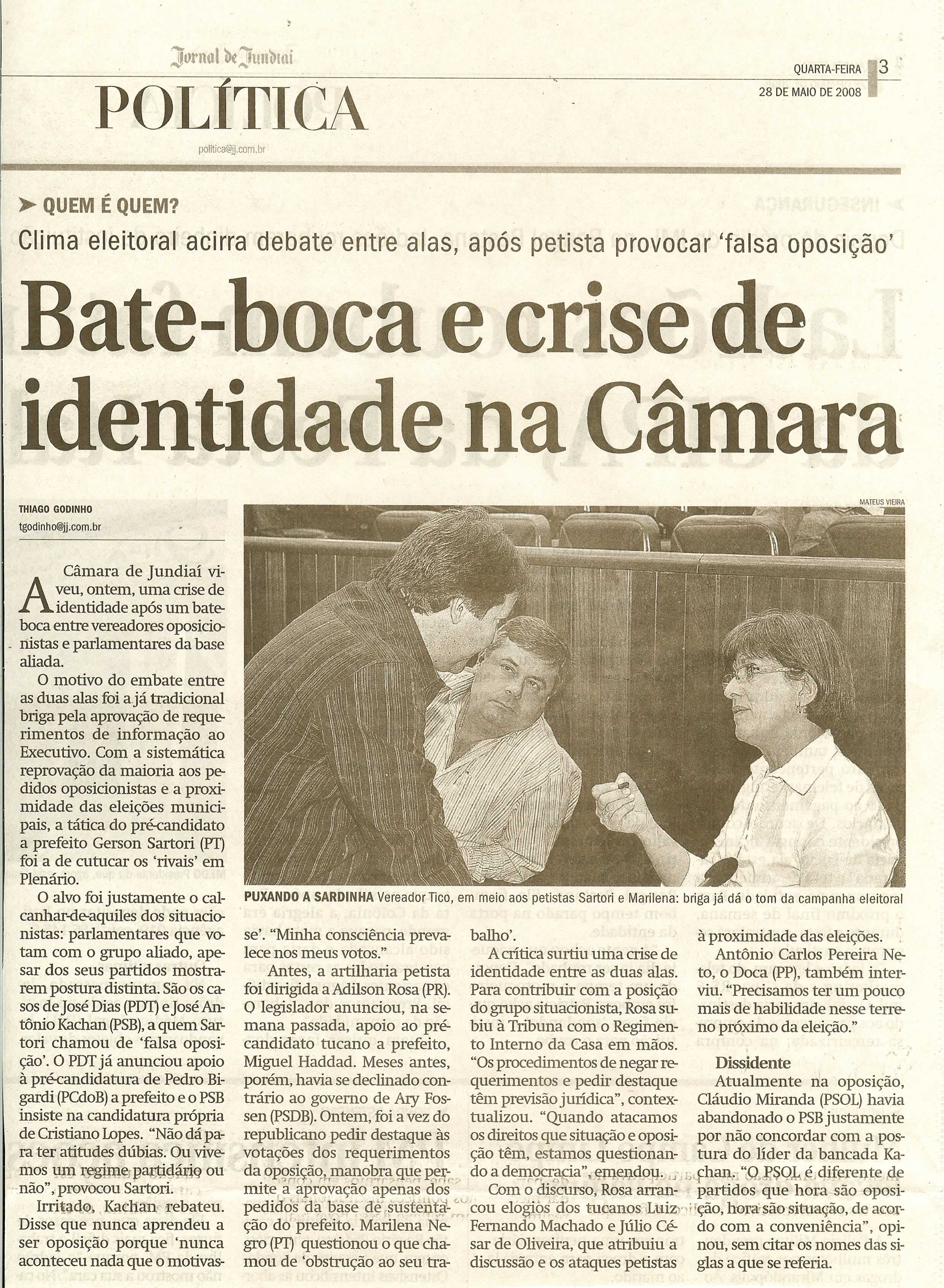 Jornal de Jundiaí - 28/05/2008