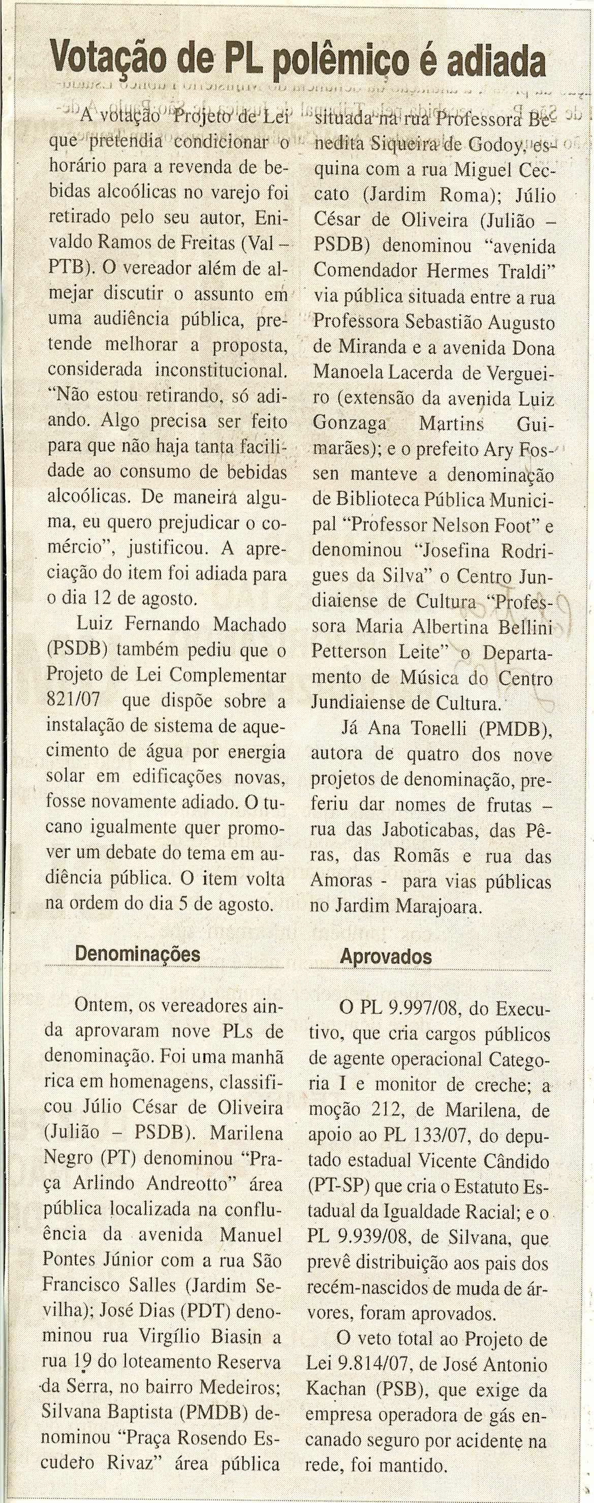 Jornal da Cidade - 28/05/2008