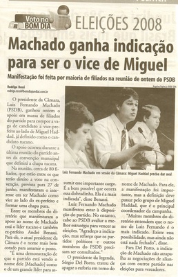 Bom Dia Jundiaí - 28/05/2008