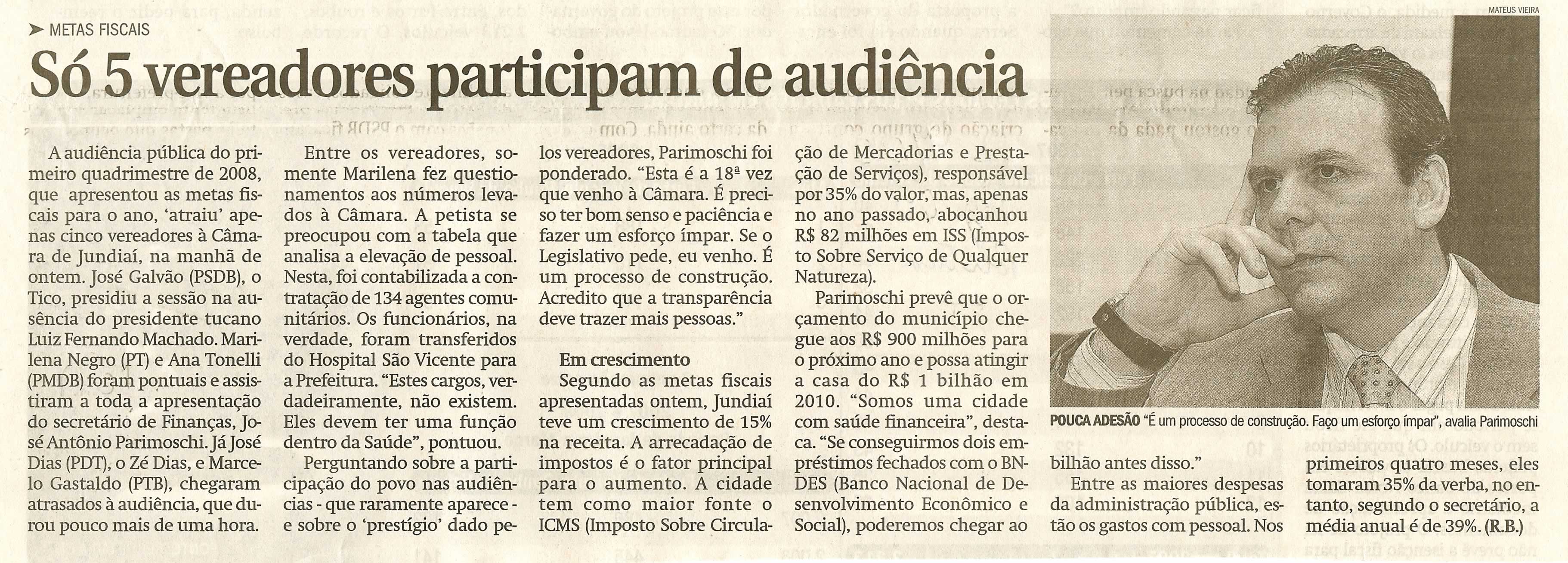 Jornal de Jundiaí - 29/05/2008