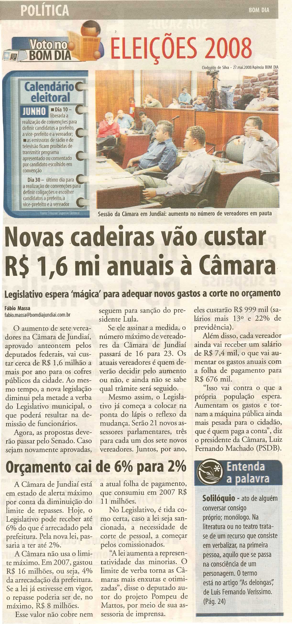 Bom Dia Jundiaí - 29/05/2008