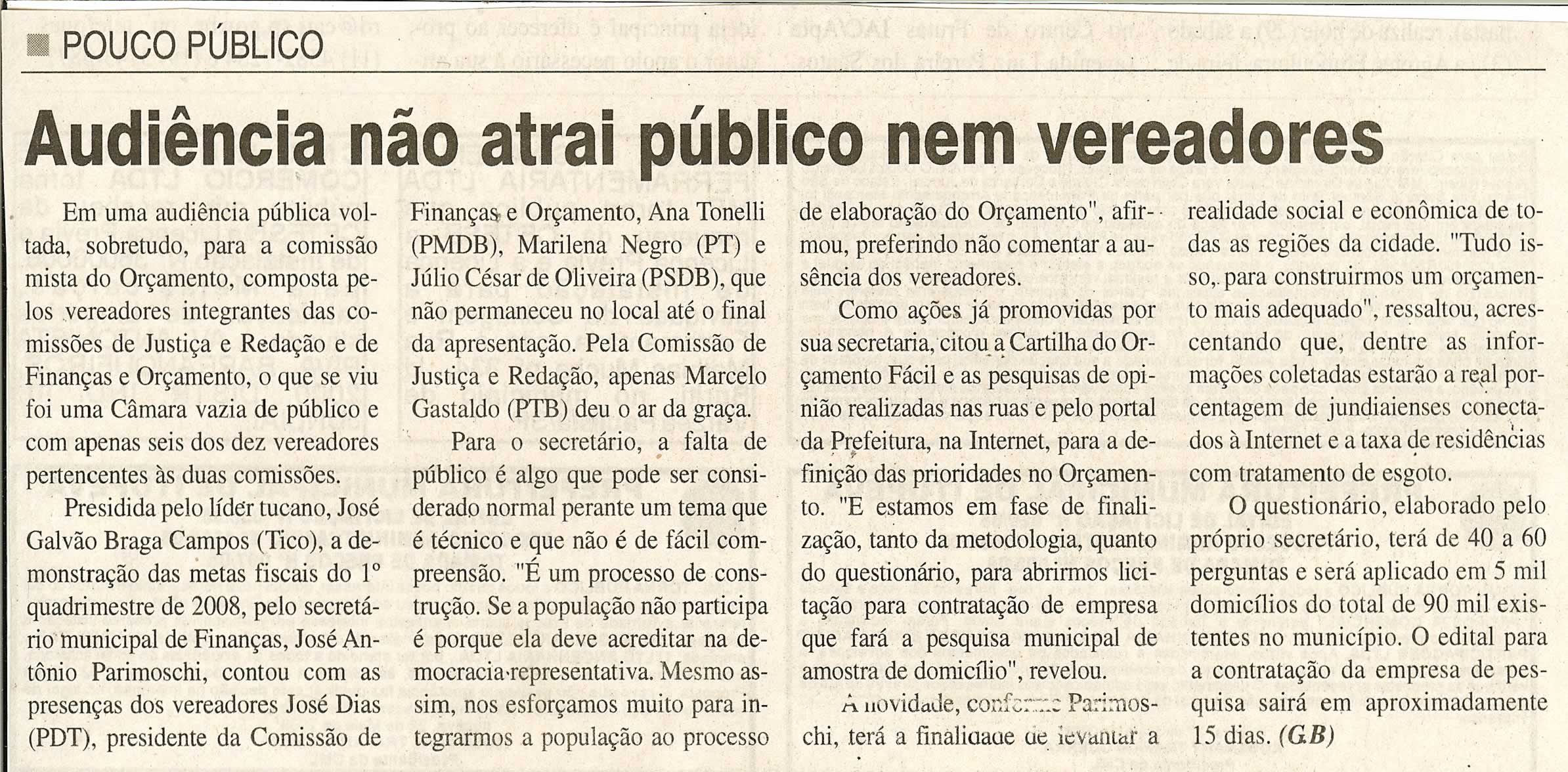 Jornal da Cidade - 29/05/2008