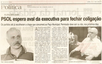Jornal da Cidade - 31/05/2008