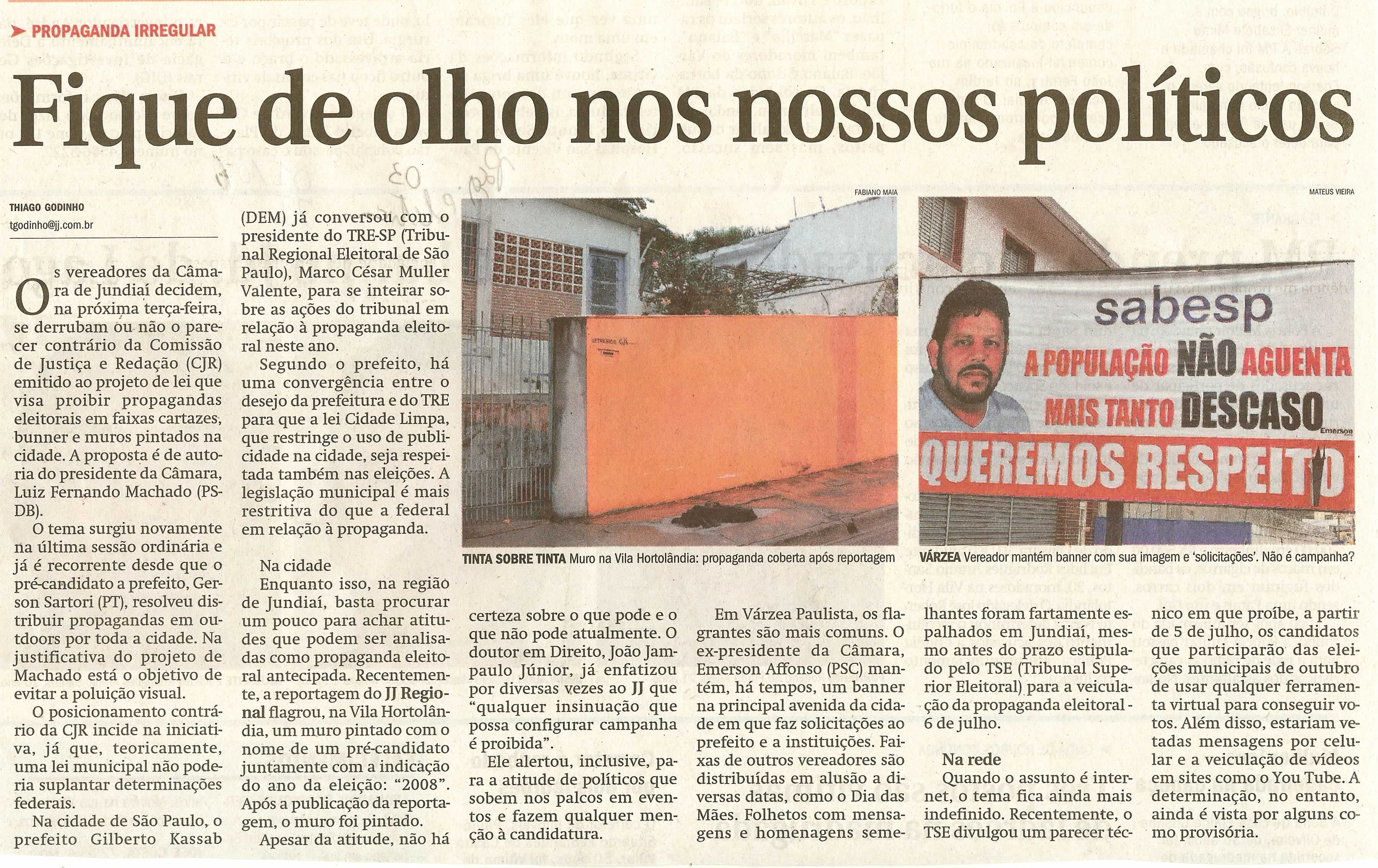 Jornal de Jundiaí - 01/06/2008