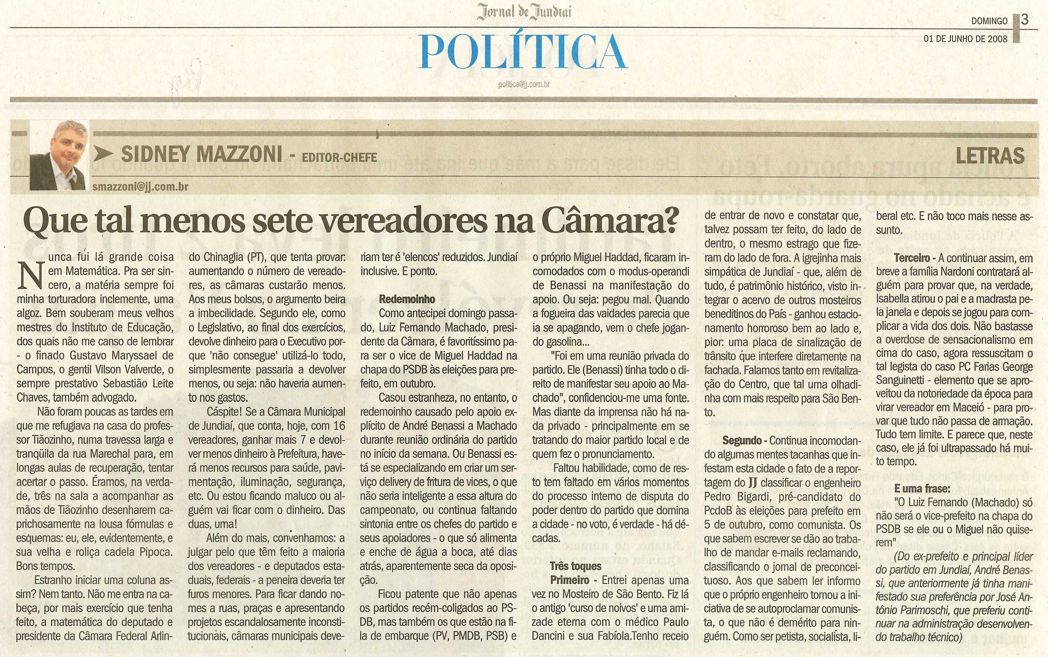 Jornal de Jundiaí - 01/06/2008