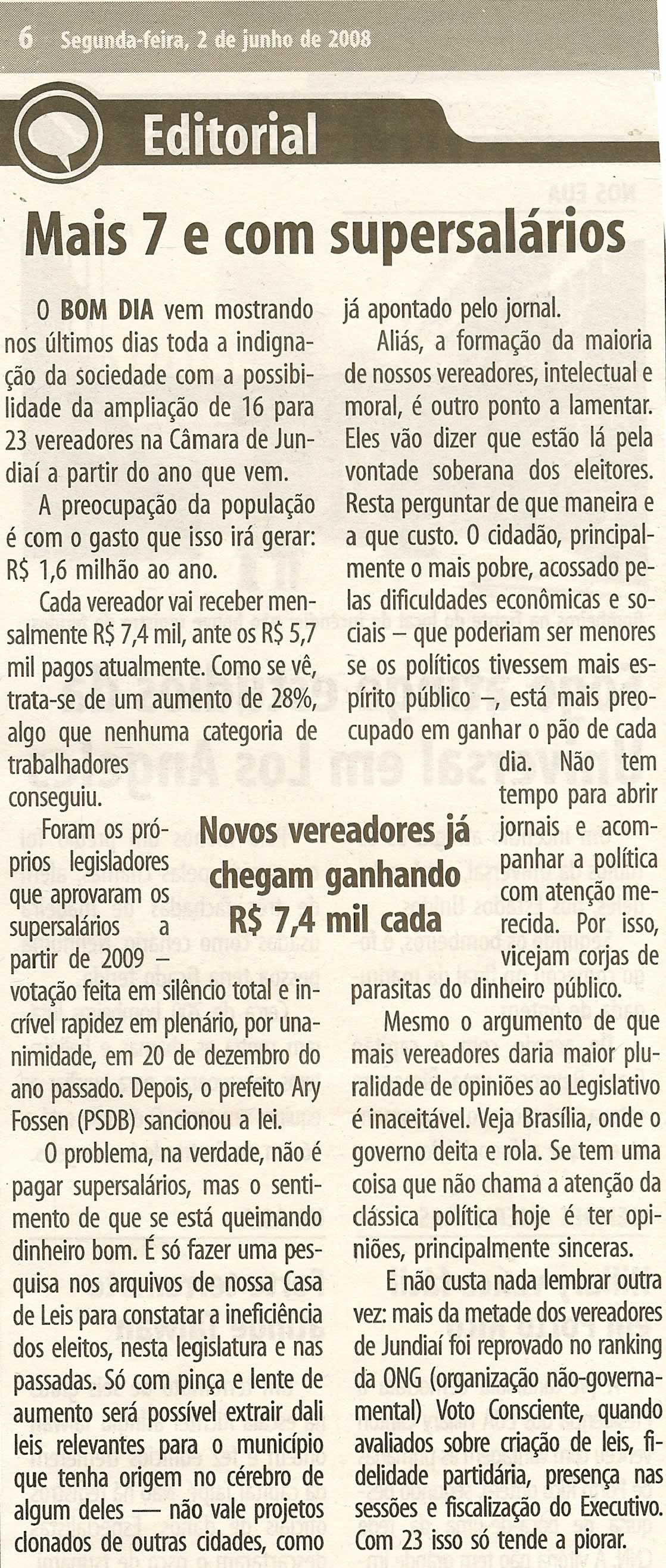 Bom Dia Jundiaí - 02/06/2008