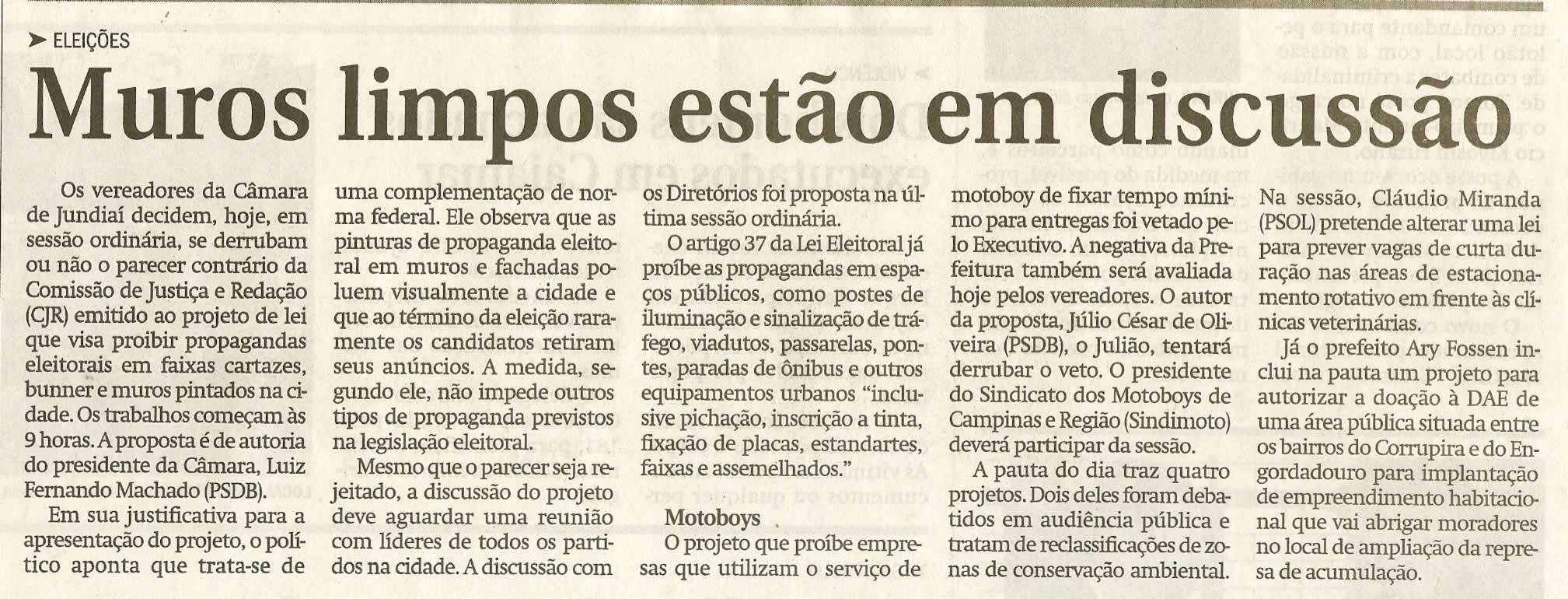 Jornal de Jundiaí - 03/06/2008