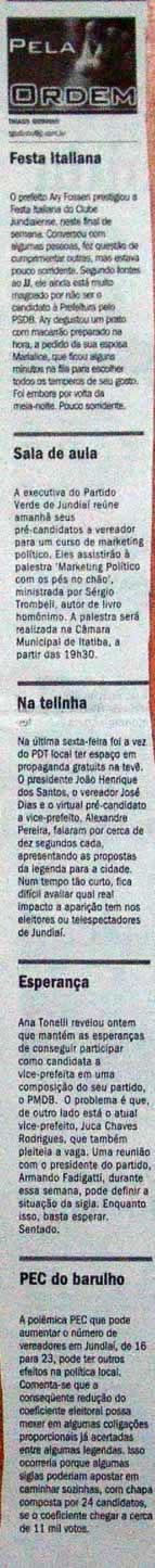 Jornal de Jundiaí - 03/06/2008