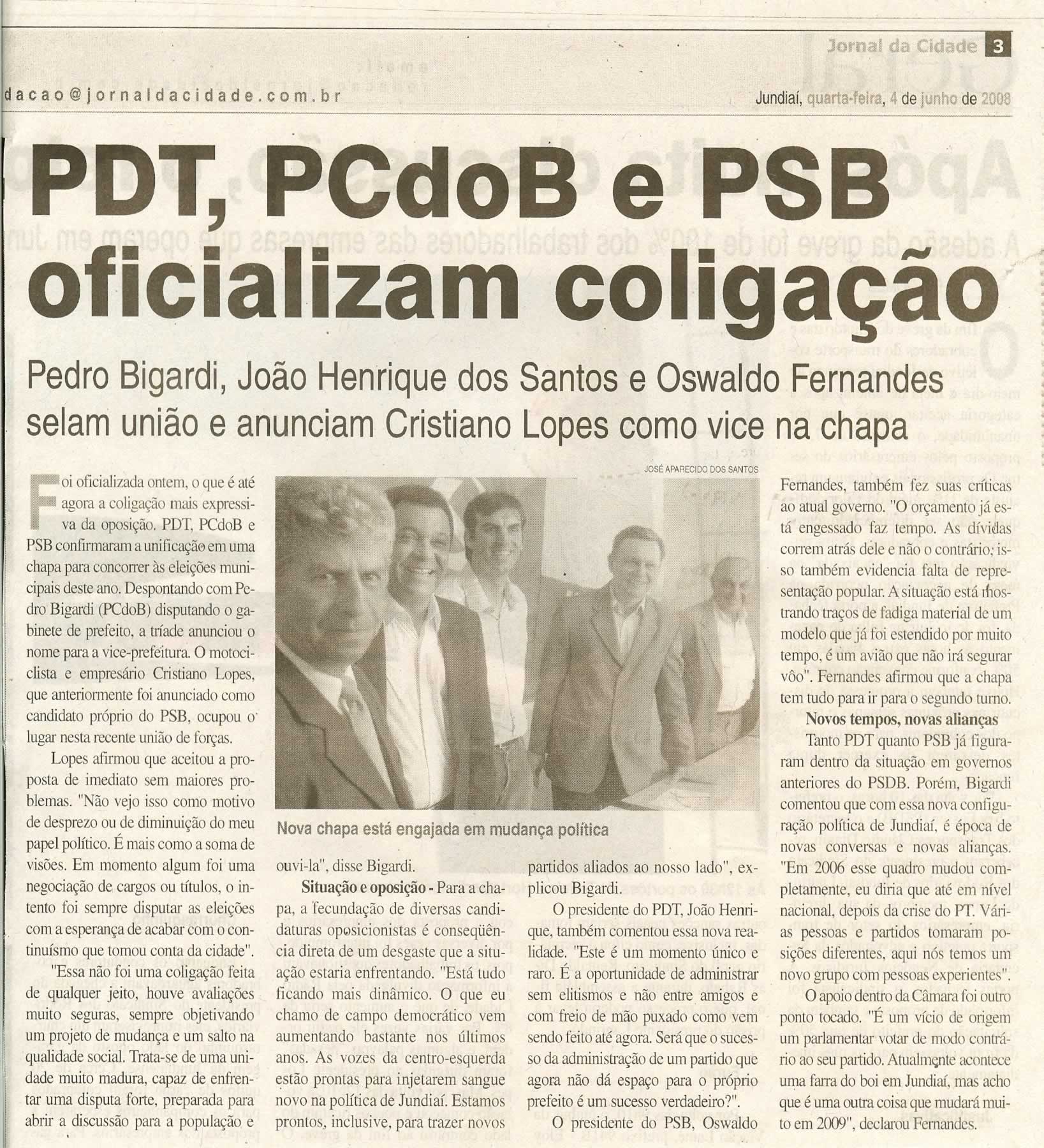 Jornal da Cidade - 04/06/2008