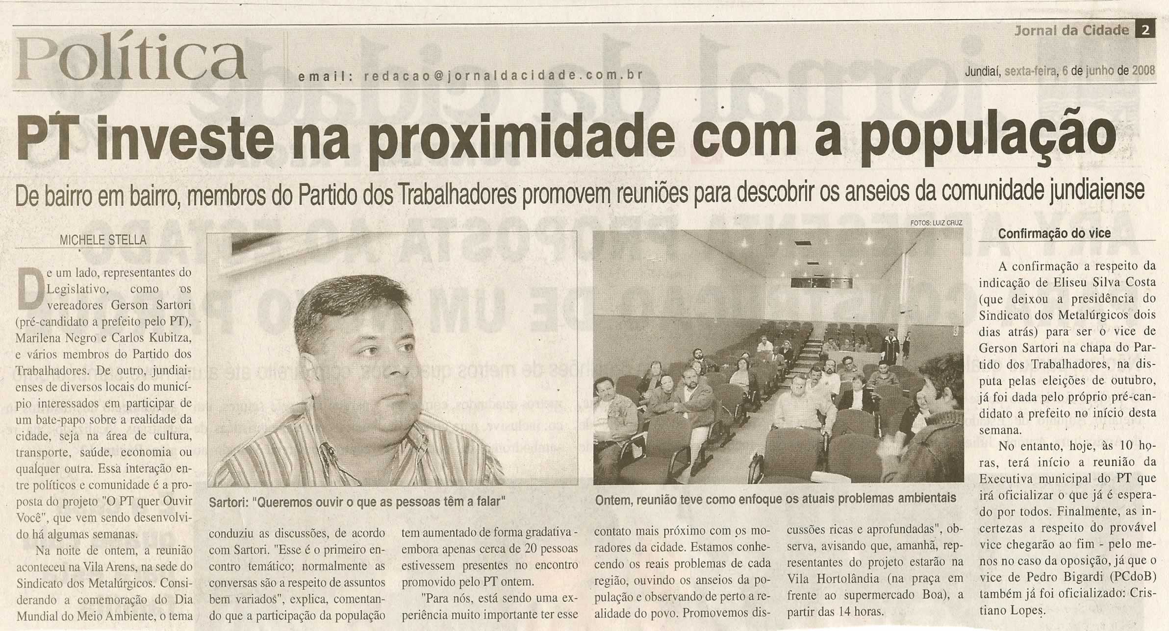 Jornal da Cidade - 06/06/2008