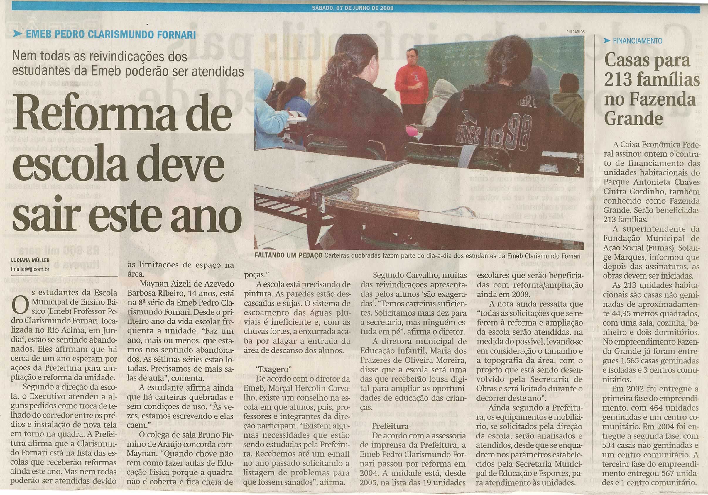 Jornal de Jundiaí - 07/06/2008