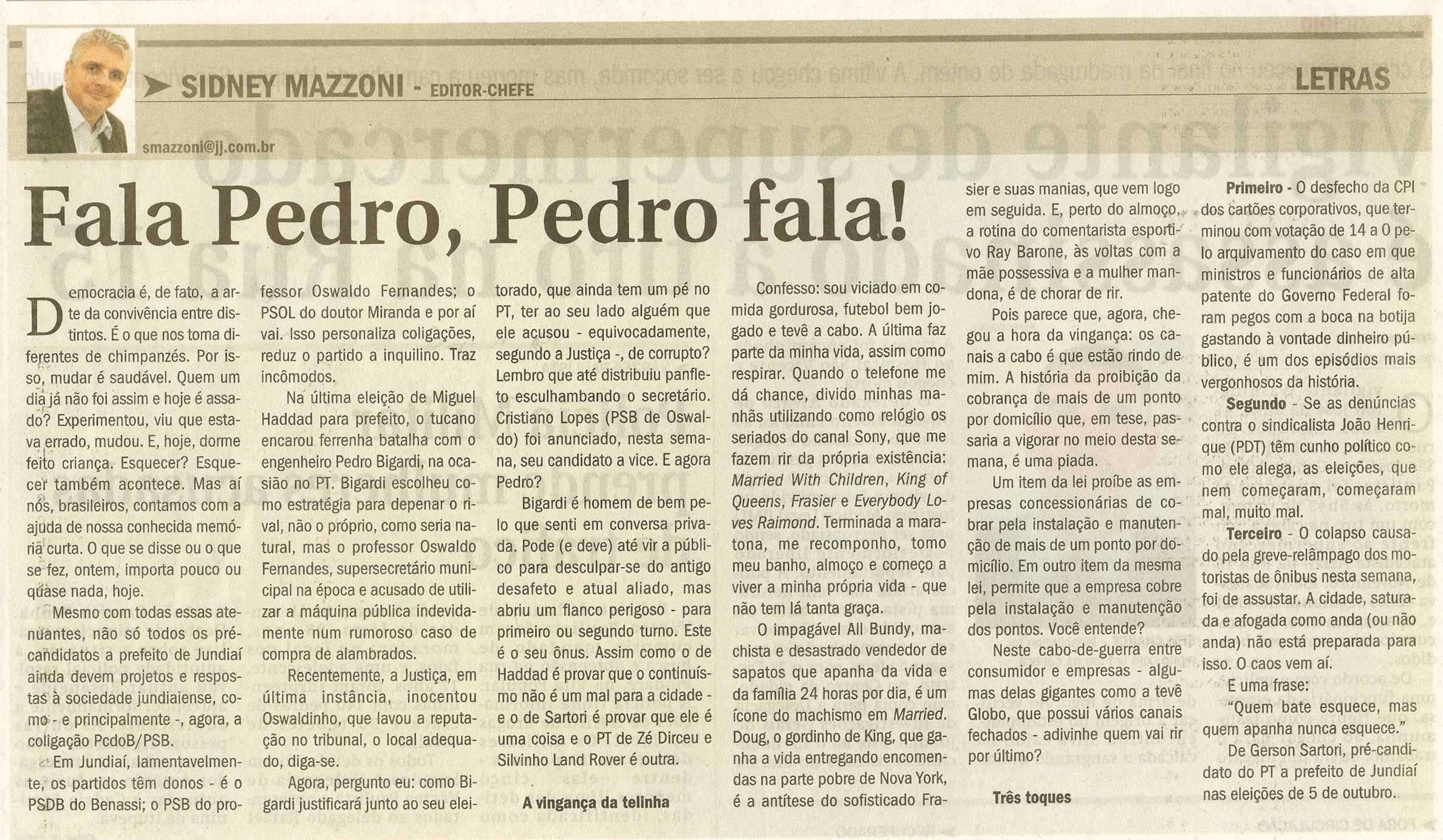 Jornal de Jundiaí - 08/06/2008