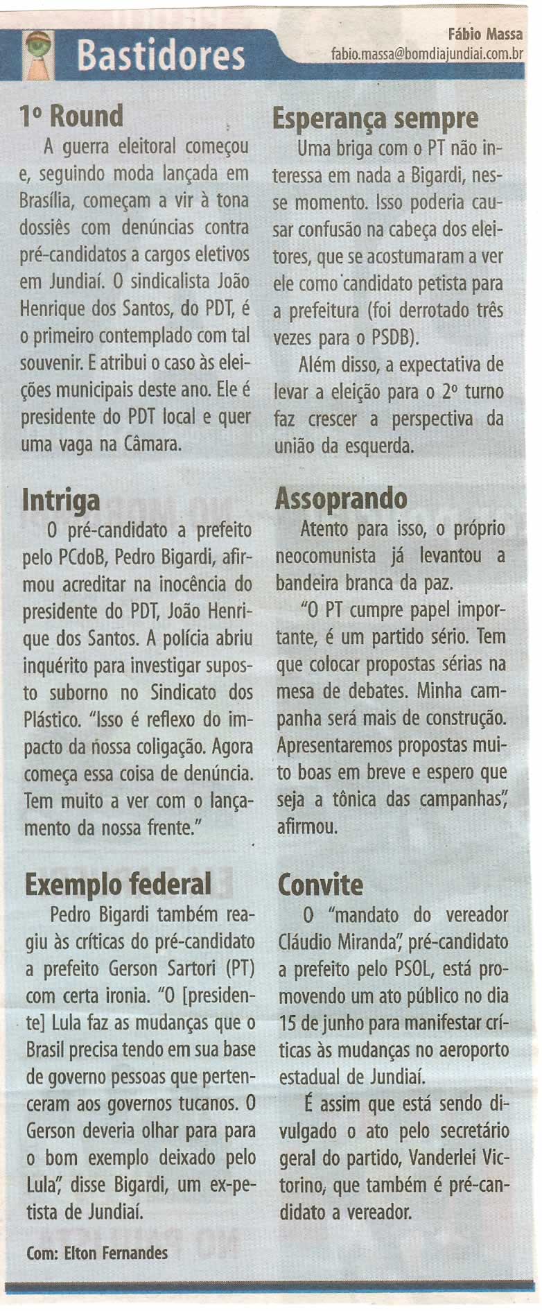 Bom Dia Jundiaí - 07/06/2008