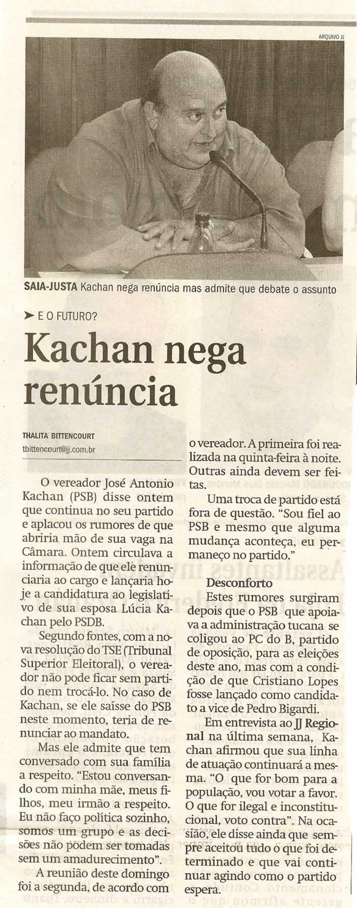 Jornal de Jundiaí - 09/06/2008