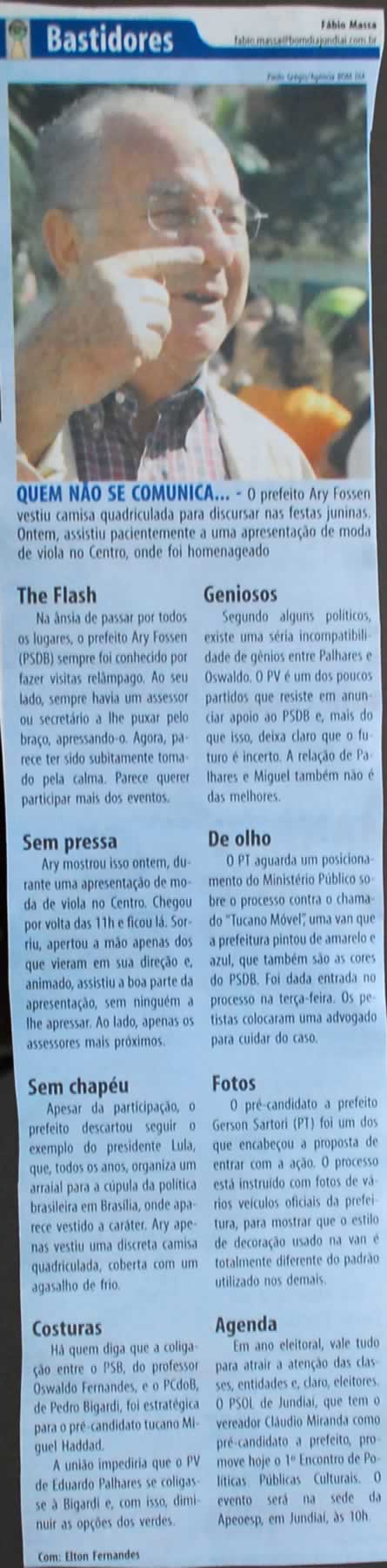 Bom Dia Jundiaí - 09/06/2008