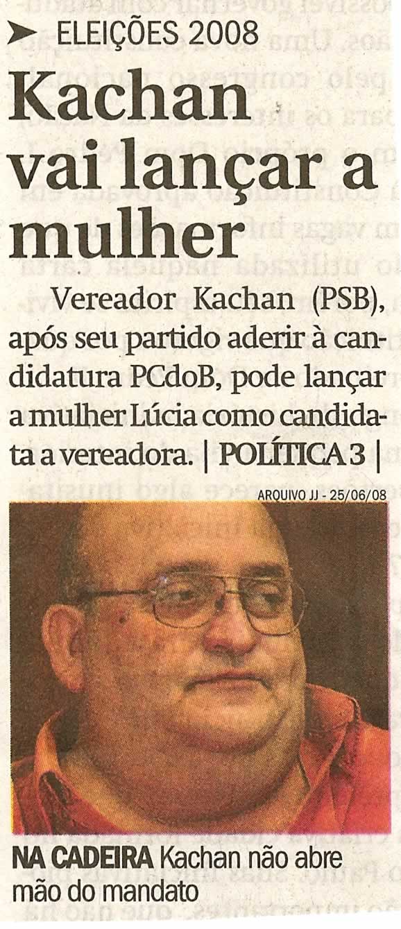 Jornal de Jundiaí - 09/06/2008