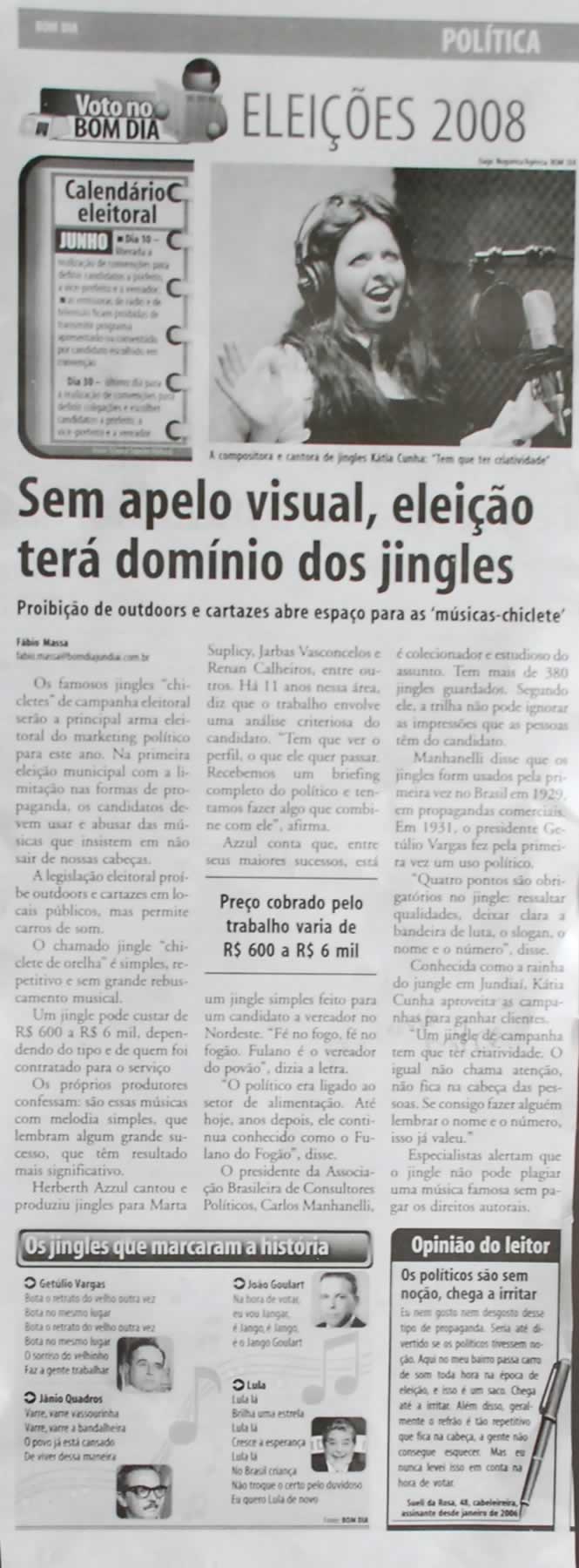 Bom Dia Jundiaí - 09/06/2008