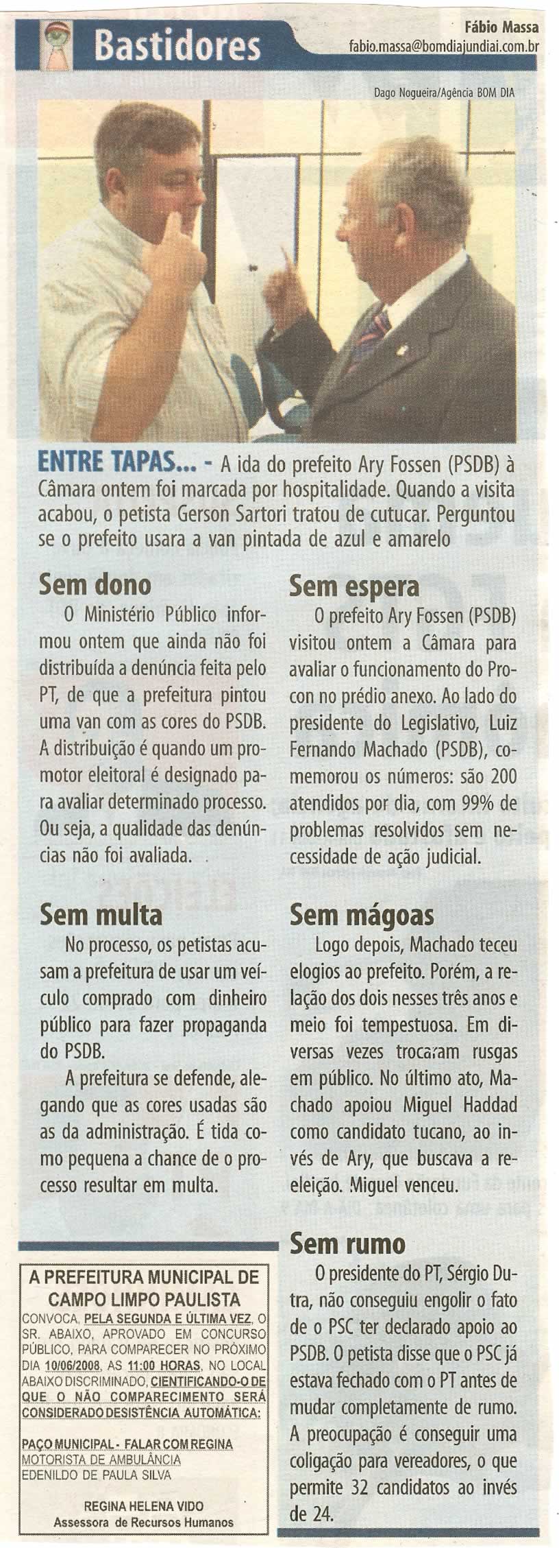 Bom Dia Jundiaí - 10/06/2008